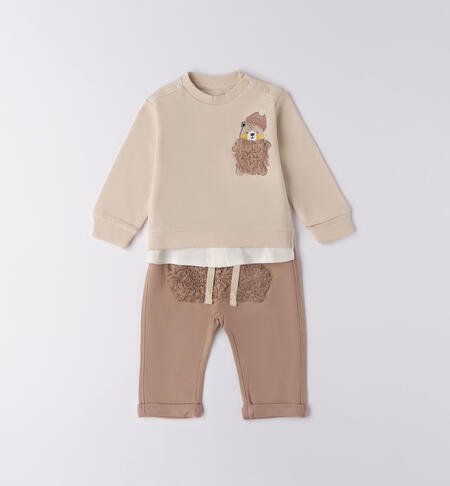 Completo bambino sportivo ECRU'-0164