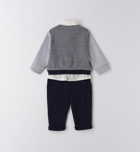 Completo battesimo bimbo NAVY-3885