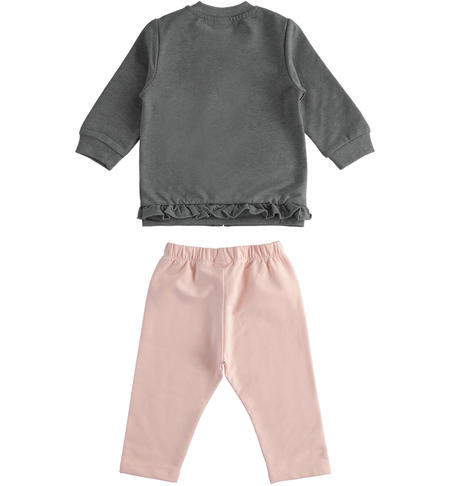 Completo bimba con coniglietti -  da 1 a 24 mesi iDO GRIGIO MELANGE-8967