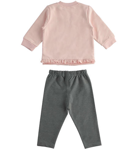 Completo bimba con coniglietti -  da 1 a 24 mesi iDO ROSA-2715