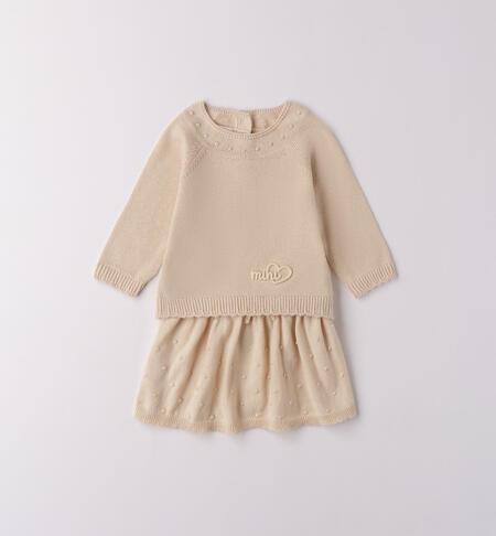 Completo bimba con gonna BEIGE