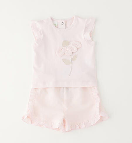 iDO baby girl set LIGHT PINK-2562