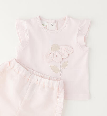 iDO baby girl set LIGHT PINK-2562