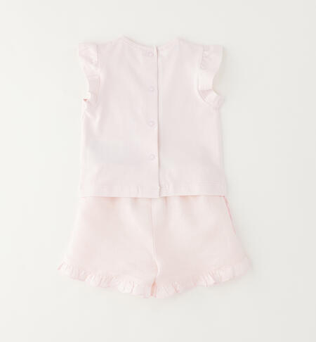 iDO baby girl set LIGHT PINK-2562