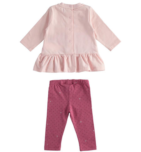 Completo bimba leggings e maglia - da 1 a 24 mesi iDO ROSA-2715
