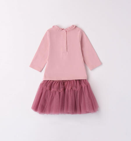iDO T-shirt and tulle skirt set for baby girls from 1 to 24 months CIPOLLA-3021