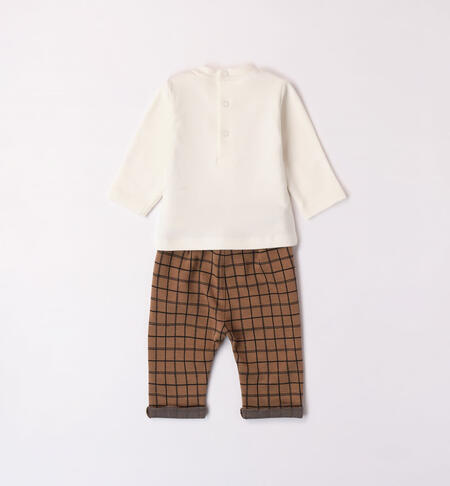 iDO outfit with waistcoat for boys from 1 to 24 months NOCCIOLA-0937