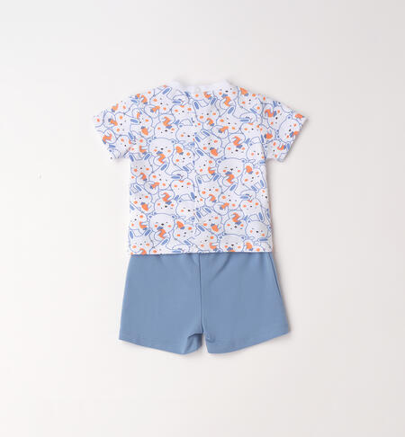 Completo bimbo estivo BIANCO-ARANCIO-6BVC