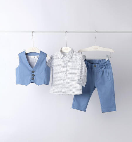 Boys' formal outfit BIANCO-NAVY-6056