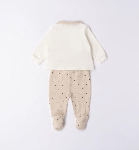 Completo clinica cuori neonata da 0 a 12 mesi iDO PANNA-0112