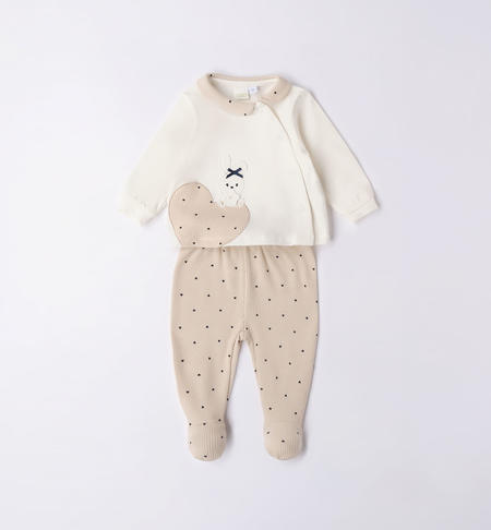 Completo clinica cuori neonata da 0 a 12 mesi iDO PANNA-0112