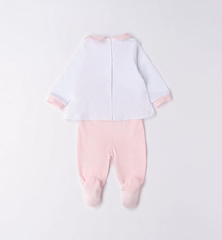 Completo clinica neonata con cuore da 0 a 12 mesi iDO BIANCO-0113