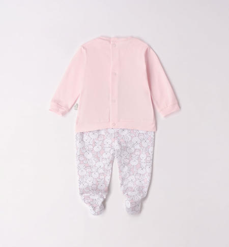 iDO newborn hospital outfit with bunny motif from 0 to 12 months ROSA-2512