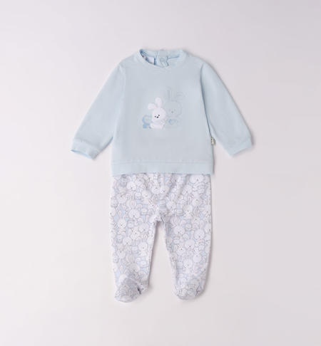 iDO newborn hospital outfit with bunny motif from 0 to 12 months SKY-3871