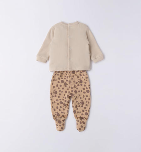 Completo clinica neonato animaletto da 0 a 12 mesi iDO BEIGE-0421