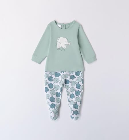 Baby boy hospital outfit GREEN