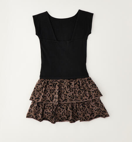 Completo con gonna ragazza NERO-0658