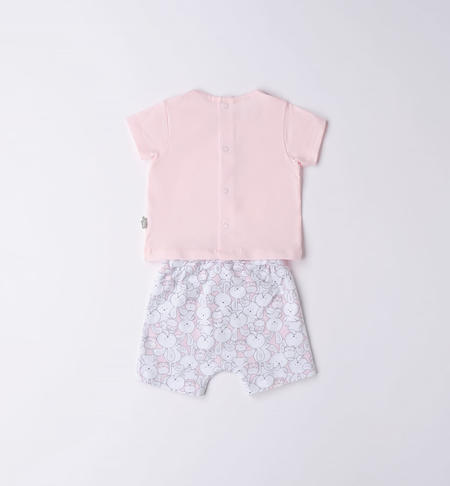 iDO short outfit for baby boy with bunnies from 0 to 24 months ROSA-2512