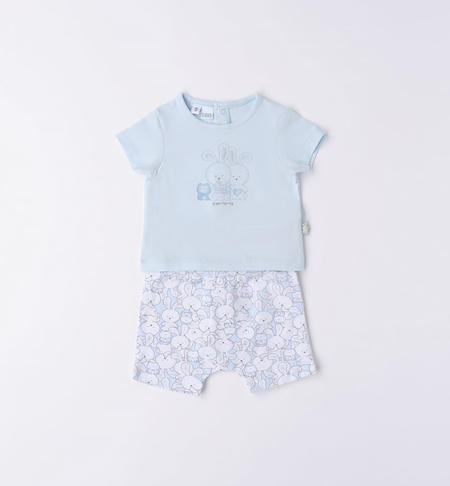 iDO short outfit for baby boy with bunnies from 0 to 24 months SKY-3871