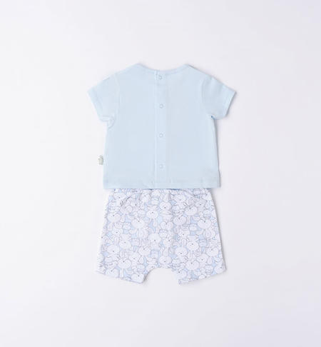 iDO short outfit for baby boy with bunnies from 0 to 24 months SKY-3871