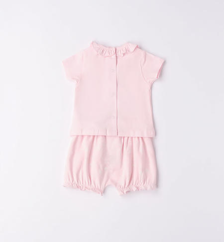 iDO short set for baby girl from 1 to 24 months ROSA-2512