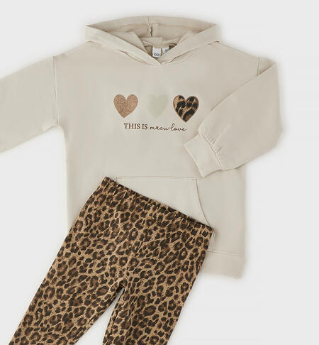 Completo da bambina BEIGE-0434