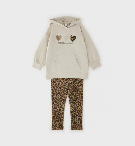 Completo da bambina BEIGE-0434