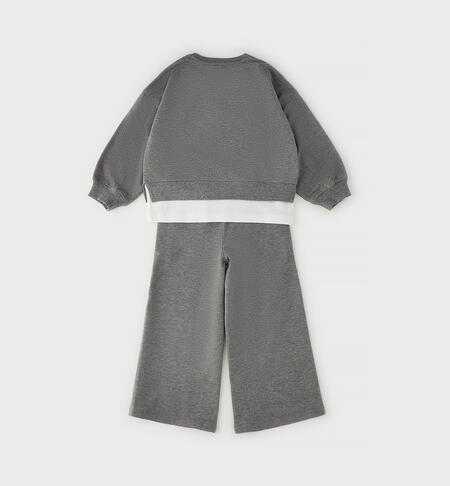 Completo da bambina iDO GRIGIO MELANGE-8970