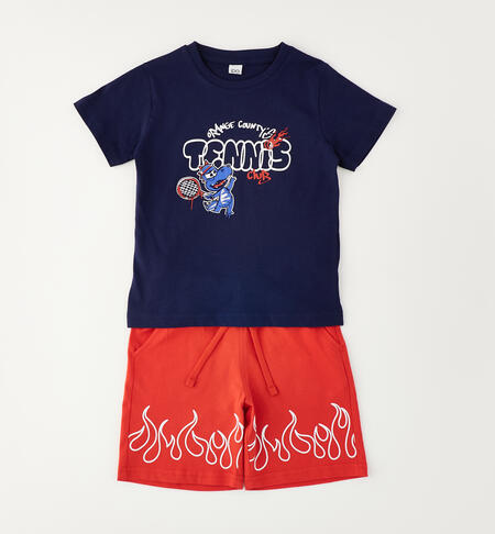 Completo da bambino in cotone NAVY-3854