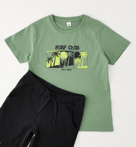 Completo da ragazzo VERDE SALVIA-4921