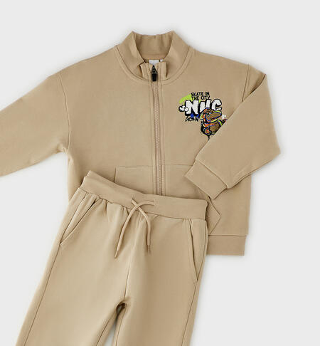 Completo due pezzi bambino BEIGE-0471