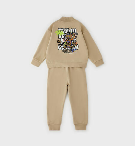 Completo due pezzi bambino BEIGE-0471