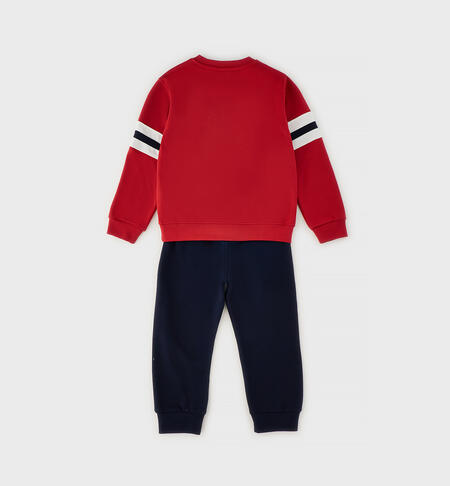 Completo due pezzi da bambino ROSSO-2253