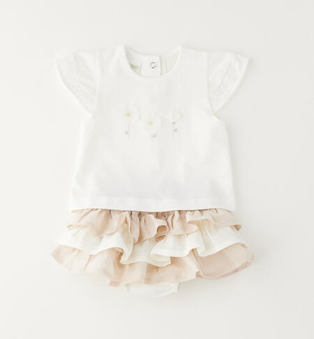 Two-piece newborn set CREAM