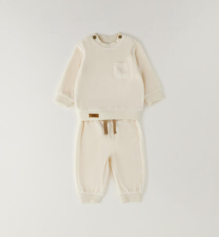 Completo due pezzi neonato BEIGE