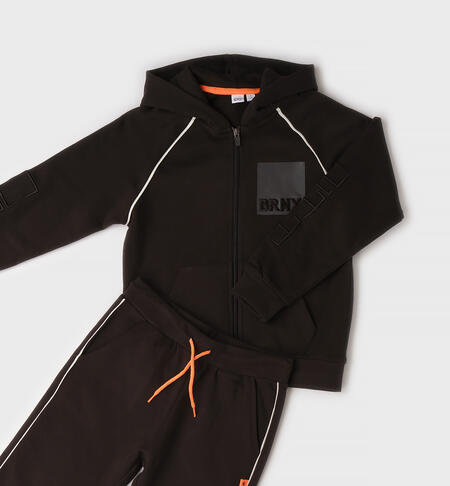 Completo due pezzi ragazzo NERO-0658