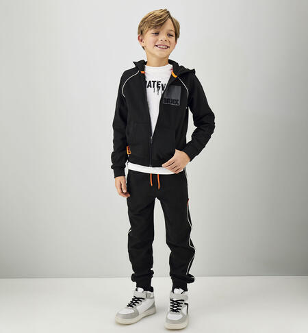 Completo due pezzi ragazzo NERO