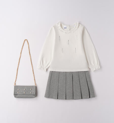 Completo elegante bambina PANNA