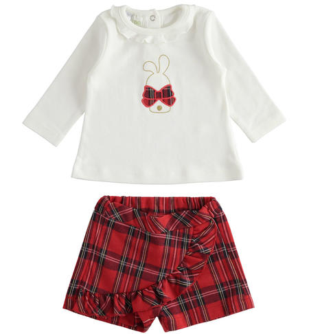 Completo elegante bimba - da 1 a 24 mesi iDO ROSSO-2253