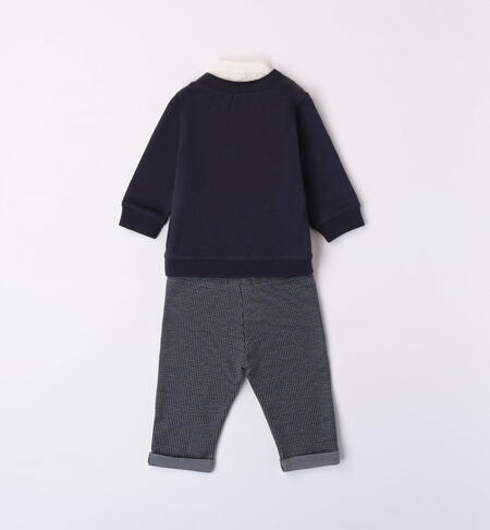 iDO elegant outfit for boys from 1 to 24 months NAVY-3885