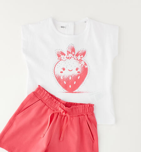 Girls' summer outfit BIANCO-0113