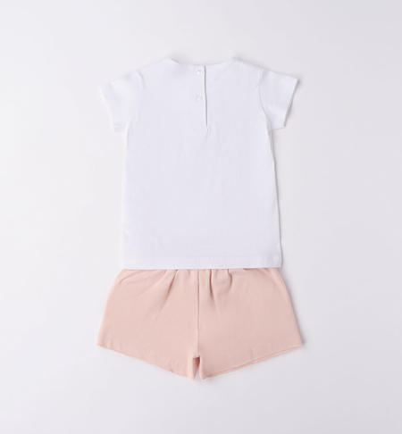 Completo estivo bambina da 9 mesi a 8 anni iDO BIANCO-0113