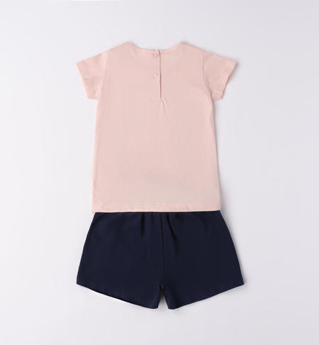Completo estivo bambina da 9 mesi a 8 anni iDO ROSA CHIARO-2617