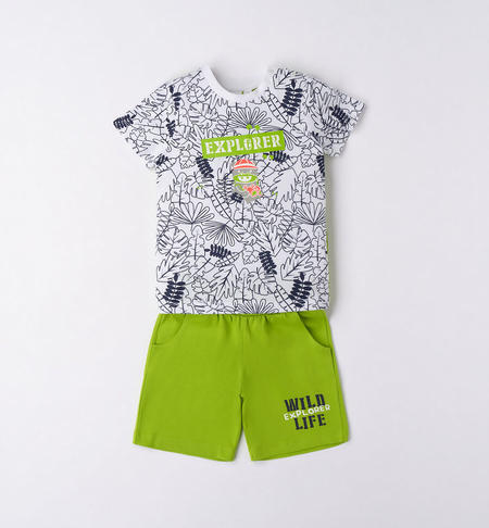Boy's explorer summer outfit WHITE