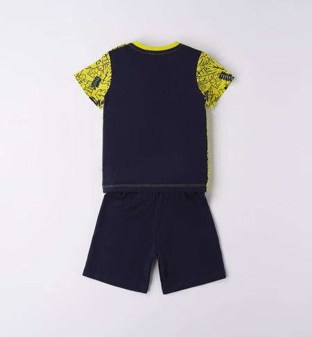 Completo estivo bambino esploratore da 9 mesi a 8 anni iDO VERDE ACIDO-5234