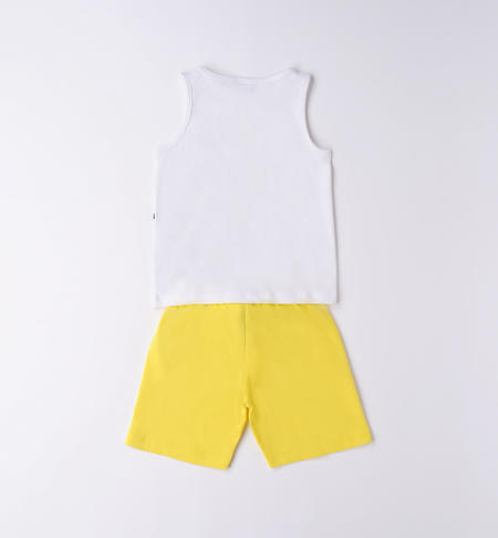 Completo estivo bambino varie stampe da 9 mesi a 8 anni iDO BIANCO-0113