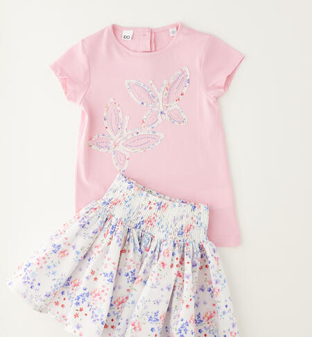 Completo estivo da bambina PINK-2738