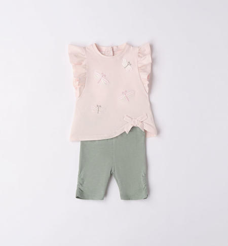 iDO butterfly summer outfit for baby girl from 1 to 24 months ROSA-2512
