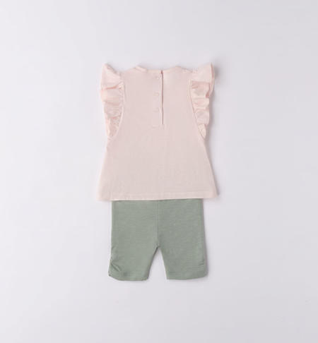 iDO butterfly summer outfit for baby girl from 1 to 24 months ROSA-2512