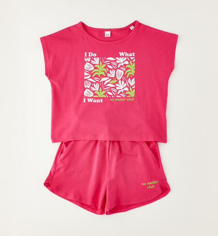 Completo fucsia ragazza FUCSIA
